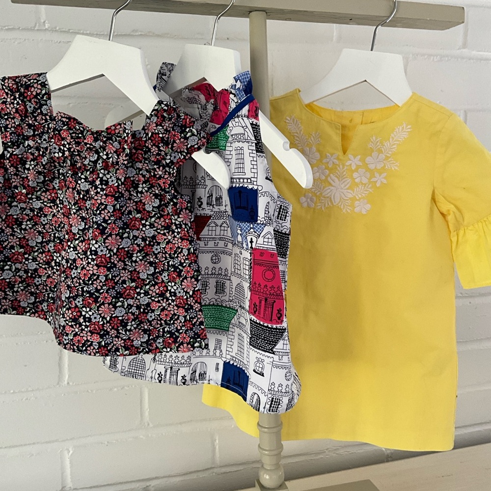 Girls 3-Piece Bundle Janie And Jack Summer Tops Size 3-24 Months